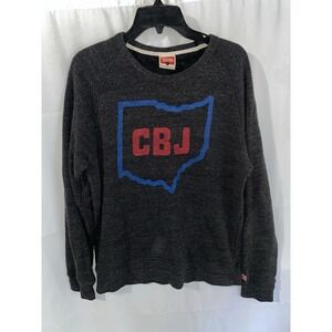 Homage Columbus Blue Jackets CBJ Ohio Outline Hockey Sweatshirt Large